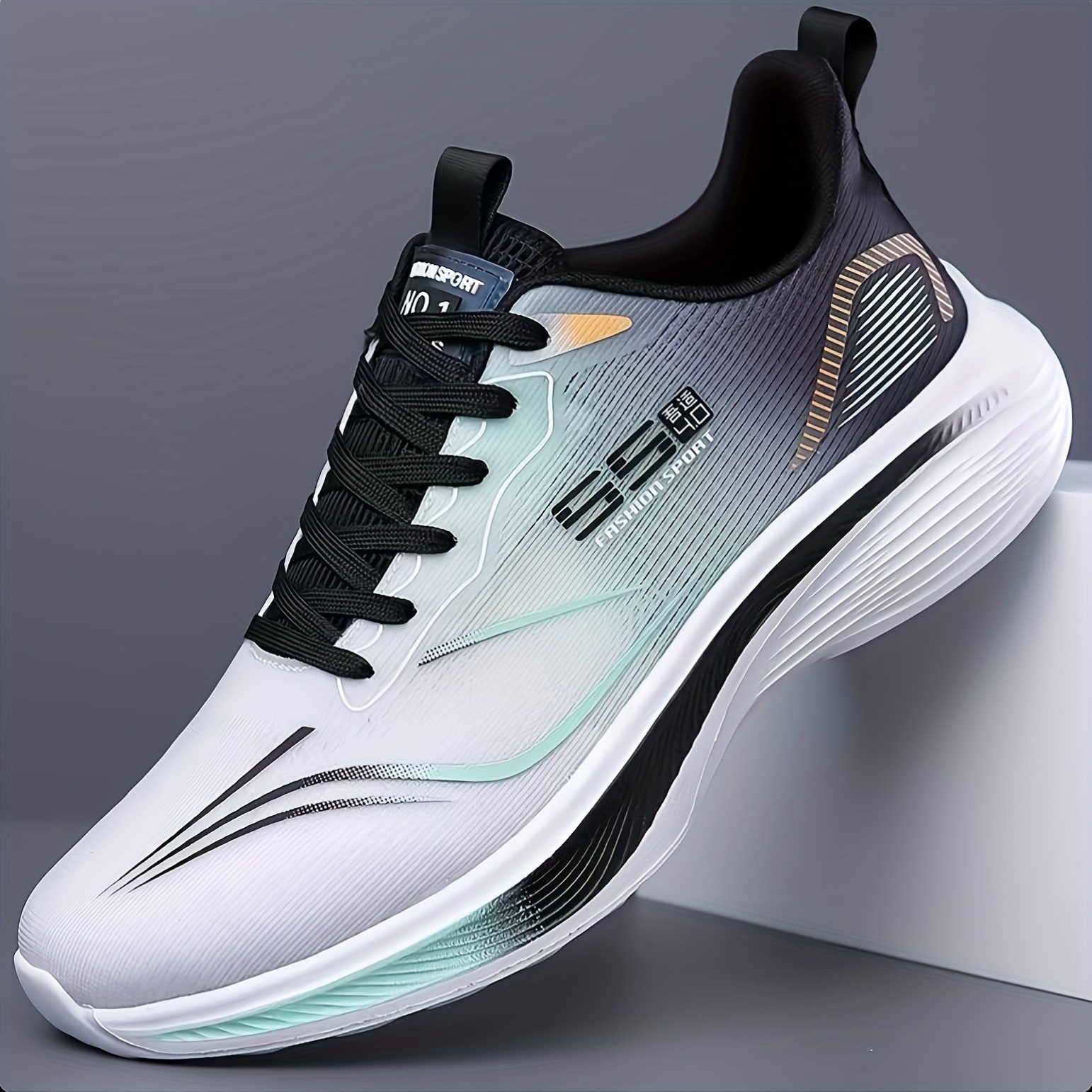 imagen del artículo zapatillas deportivas   para hombre,    , absorción de  , malla transpirable, zapatillas de running, moda, versátiles y modernas