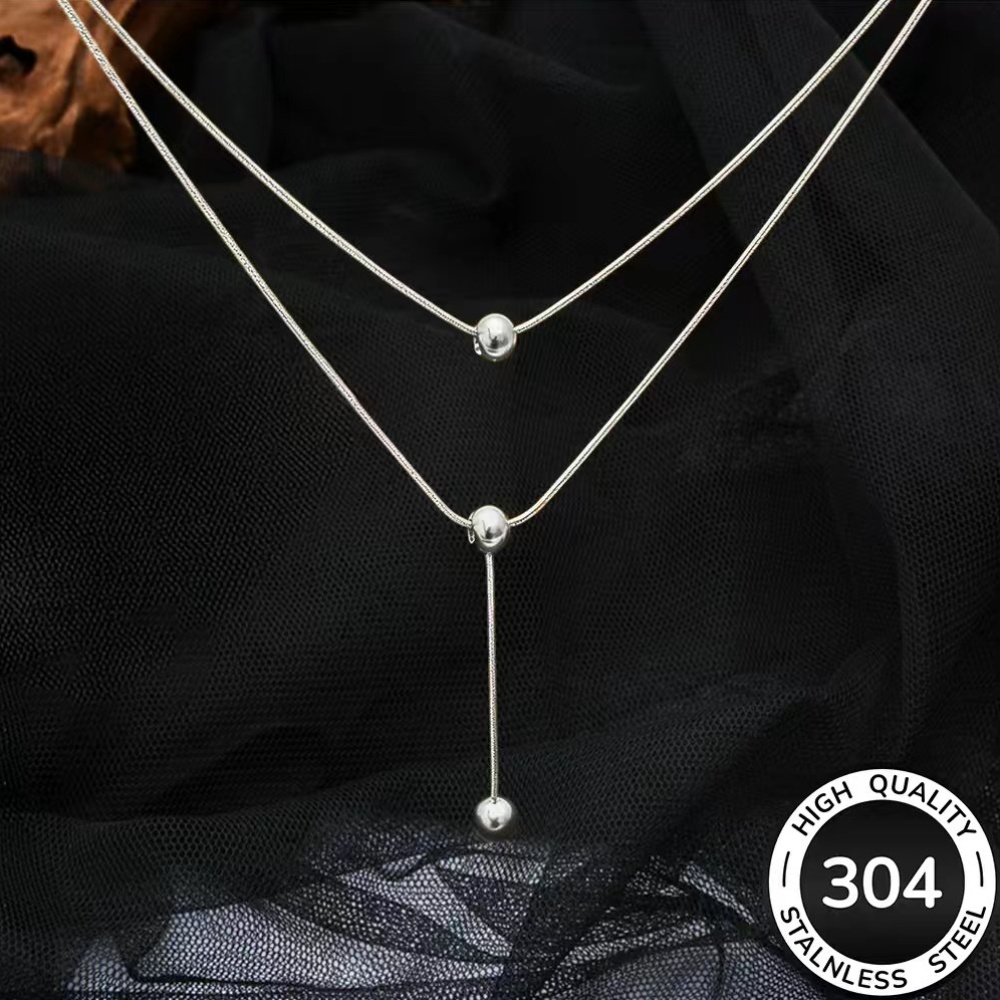 Women's Elegant Low-Allergy Golden Pendant Necklace