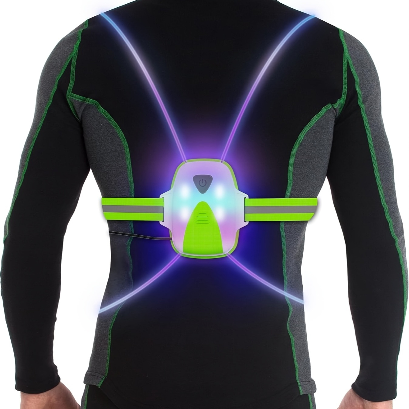 High Visibility Vest LED Reflective Vest Running Gear, USB-C