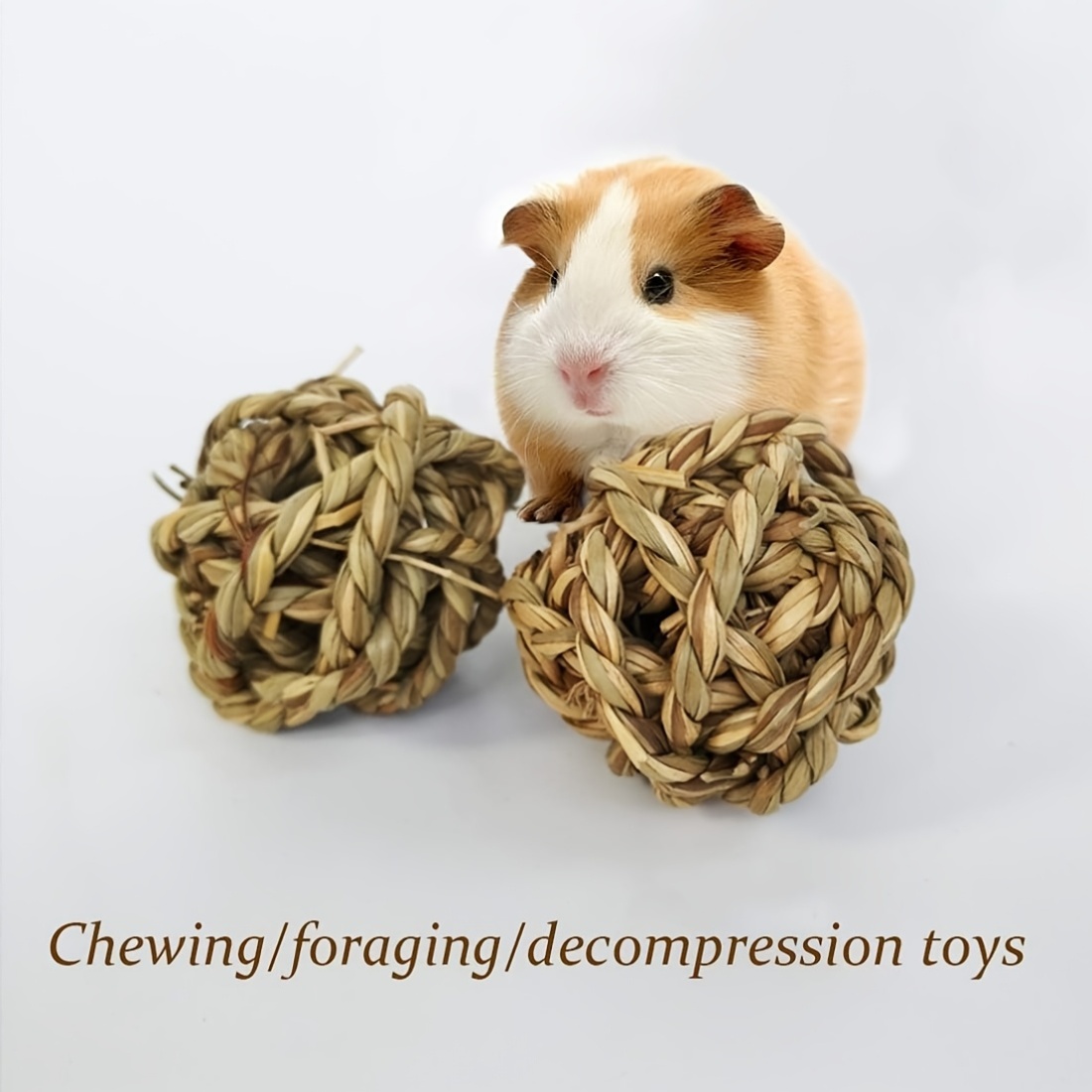Large Rattan Grass Balls for Small Animal Activity