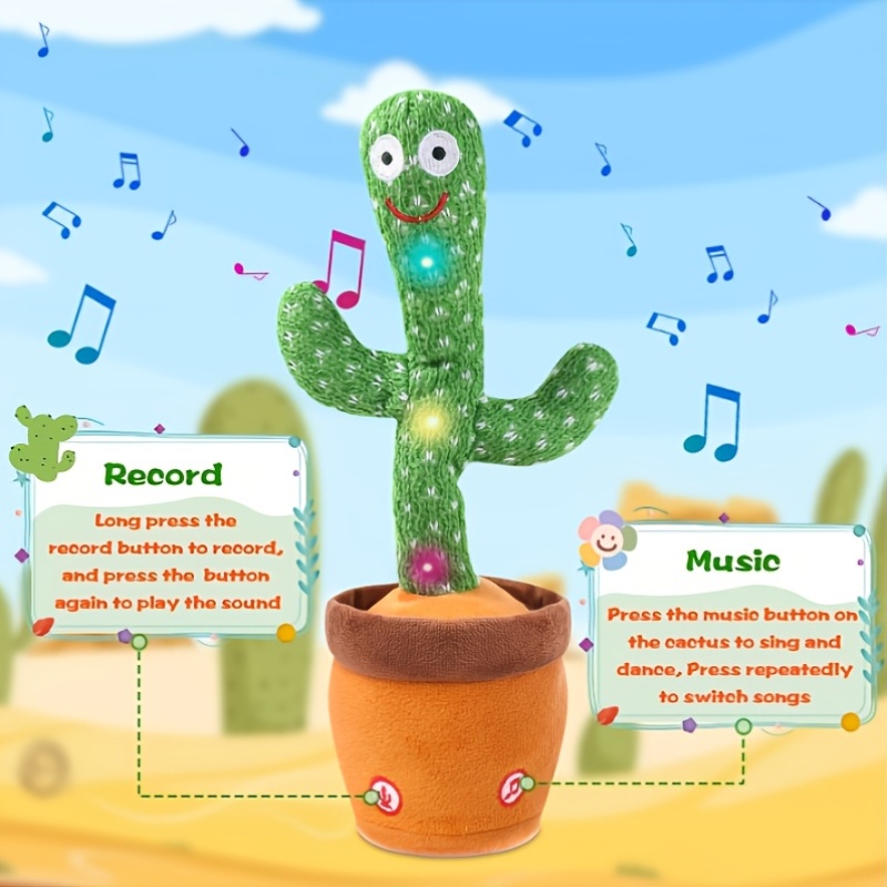 talking cactus toy sold on Temu United States