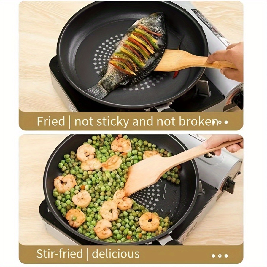 24cm non stick cast   with lid dual use smokeless frying pan for pancakes more compatible with induction gas stoves small flat bottom details 9