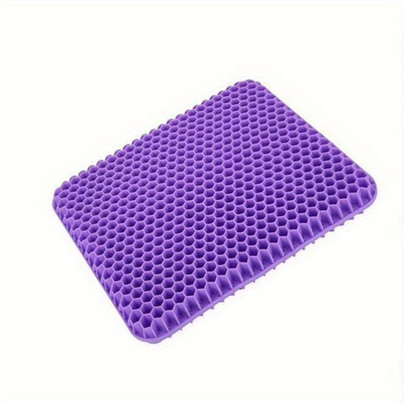 breathable gel car seat cushion comfortable honeycomb design with anti slip cover ergonomic support for home vehicle use universal fit tpu material   air circulation ergonomic seat cushion sleek car seat nonslip base