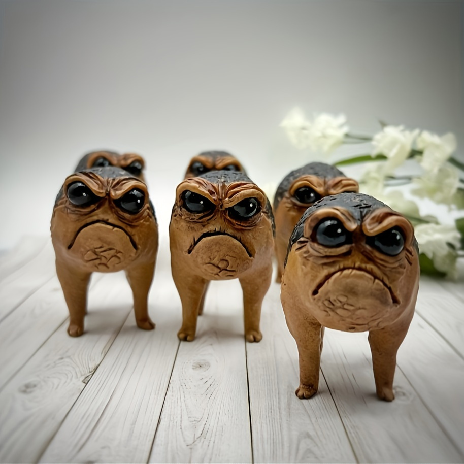 unique angry african rain frog resin statue - Temu