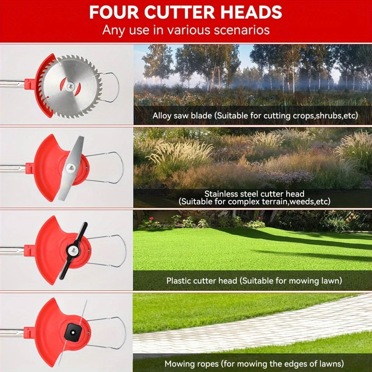 Cordless Grass Trimmer with 2 Batteries - Heavy-Duty Electric Weed Cutter, Lawn Edger & Tree Trimmer - Powerful Motor, Long Reach Shaft, Lightweight Design for Professional & Home Gardening - Compatible with 18V Batteries () - Ideal for Residential/Commercial Use, Weeder Trimmers, Outdoor Maintenance Tool, Ergonomic Handle, Durable Construction, Landscaping Professionals, Garden Edging, Compact Trimmer, Sturdy Build, Landscaping