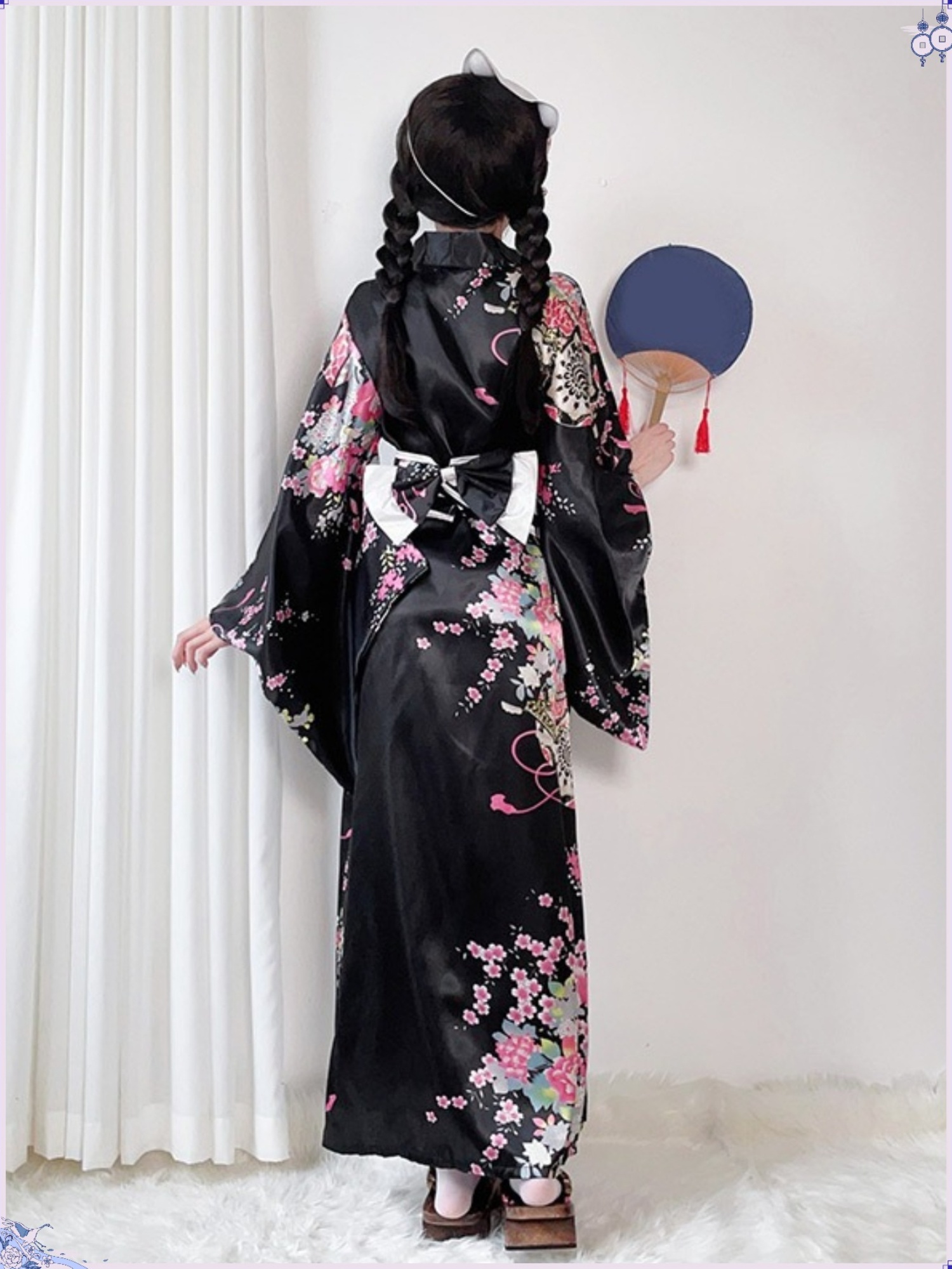 japanese print satin dress Just Cavalli Red & Gold Silk Oriental Japanese Print Maxi Dress