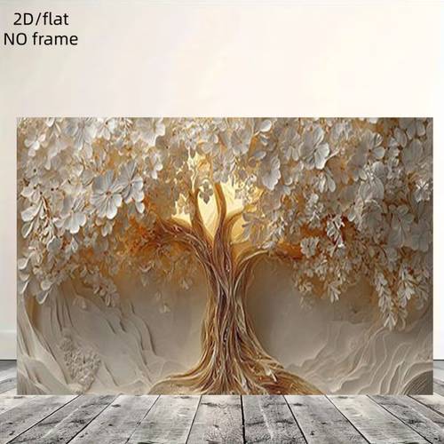 2d flat 2d flat 2d flat modern elegant large frameless wall art size decorative tapestry suitable for bedroom office decor trees pattern ideal gift minimalist style frameless design