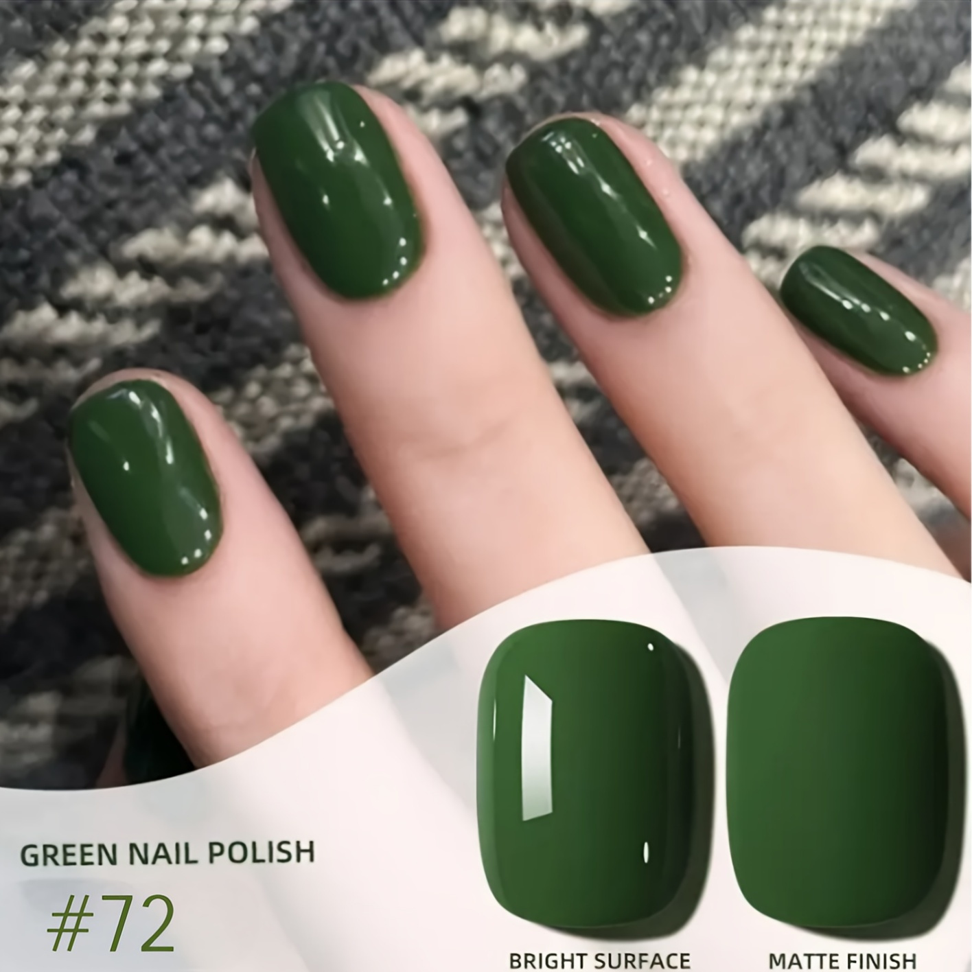 dark green nail polish sold on Temu Canada