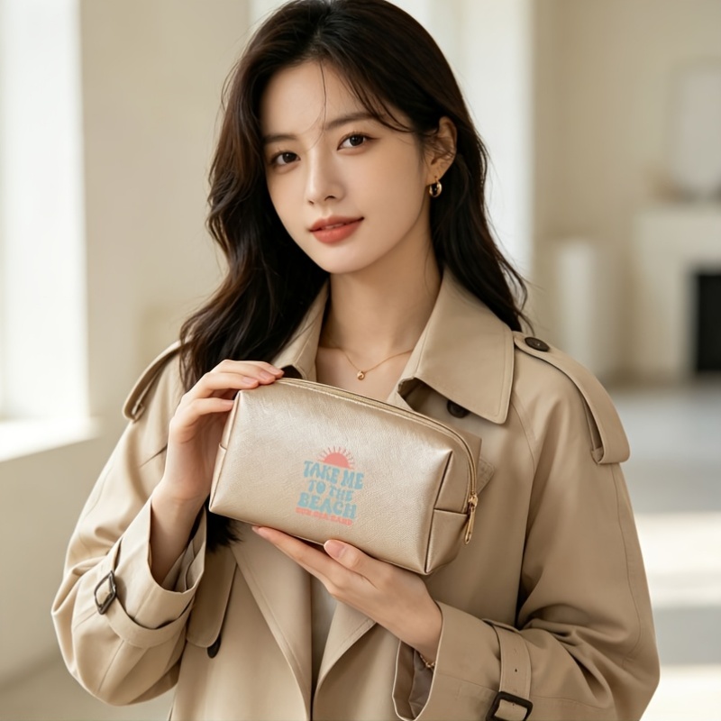 품목 사진 여성용 메이크업 가방, 핫 패션 이지 대용량 여행용 휴대용 화장품 정리함, 여성 출장 필수품, 선물 또는 이벤트 답례품으로 적합