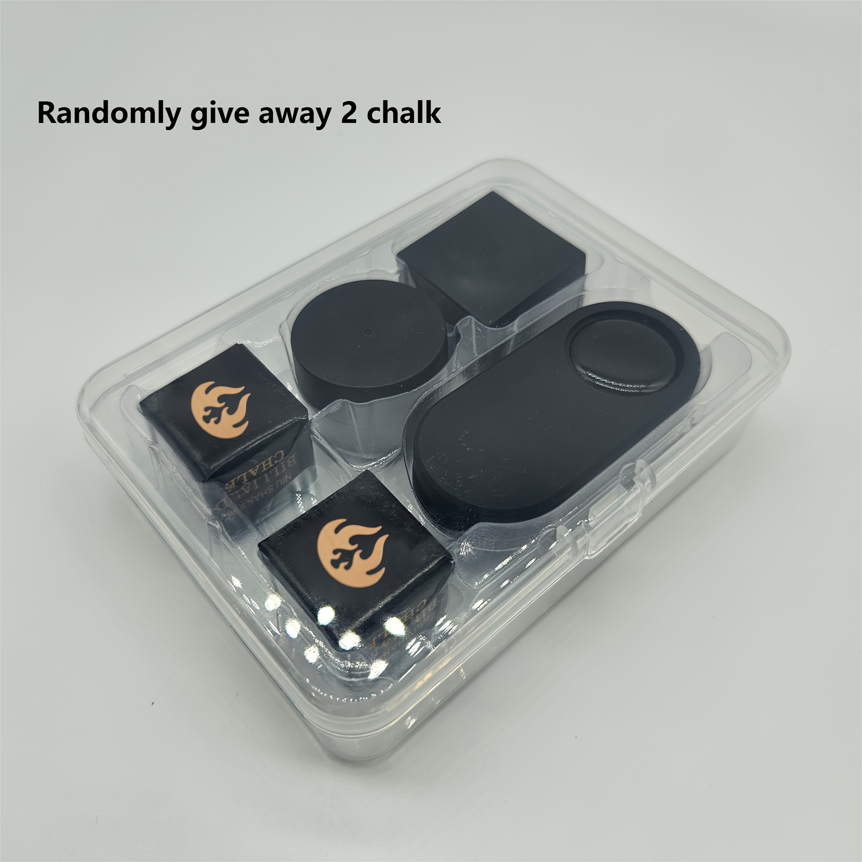 Image of 1 Clip + 2 Chalk Covers Billiards Chalk Clip, Strong Magnetic Silent Chalk Clip, Billiards Eraser Sleeve With , Billiard Supplies Random Away 2 Chalks