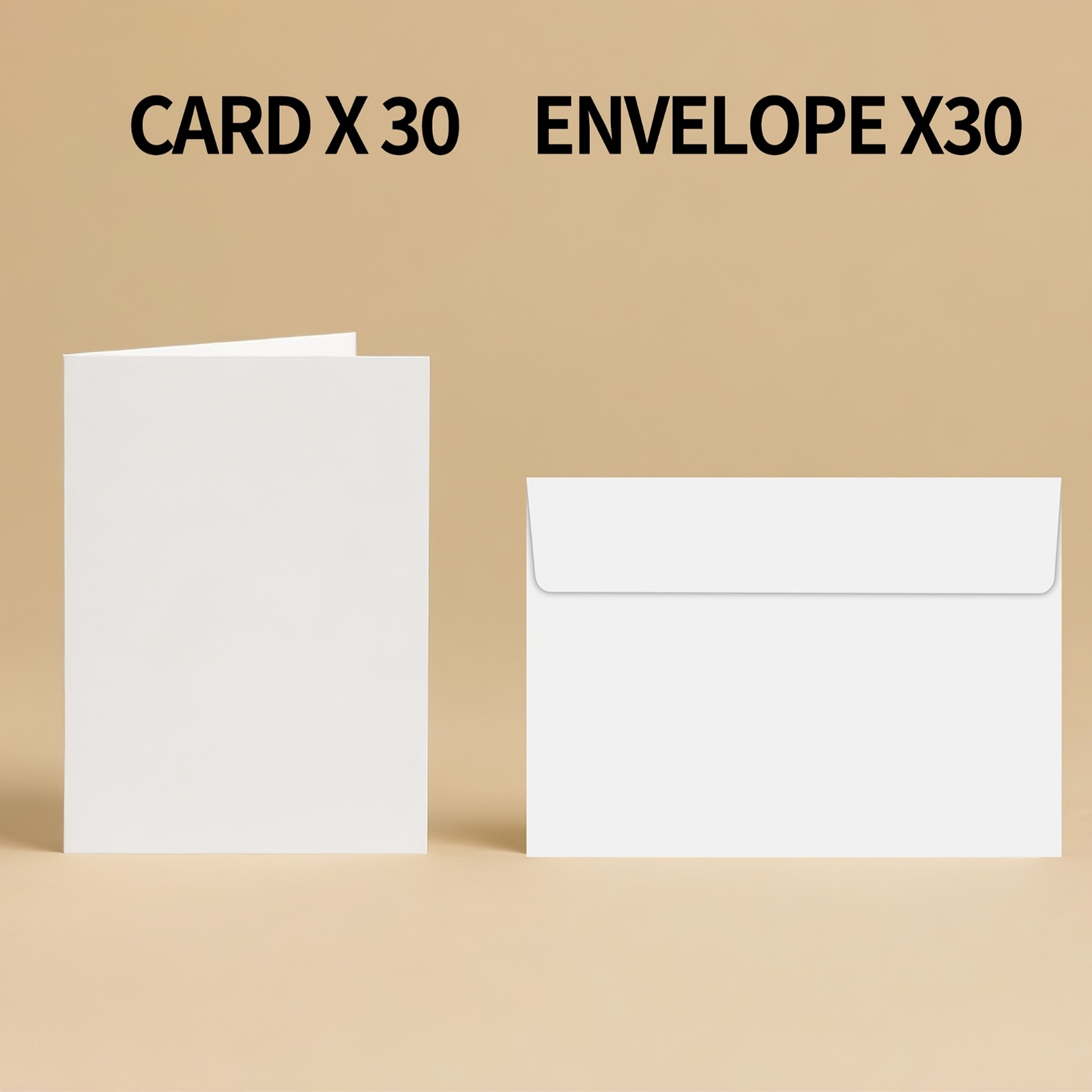 E-shop 20/40/60 Karten (Weiße, leere Grußkarten plus Umschläge), 4*6 gefaltete Grußkarten mit Umschlägen - Elegante Einladungen für Hochzeiten,
