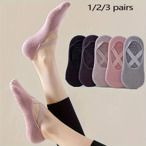 1 2 3 pairs professional anti slip yoga socks fitness sports professional anti slip womens yoga socks aerial pilates socks