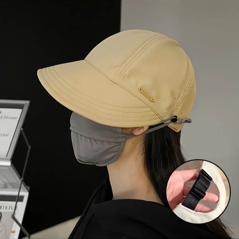 TEMU Women's Lightweight Foldable Baseball With Adjustable Wide Brim: Versatile Fashion Accessory For Casual Wear