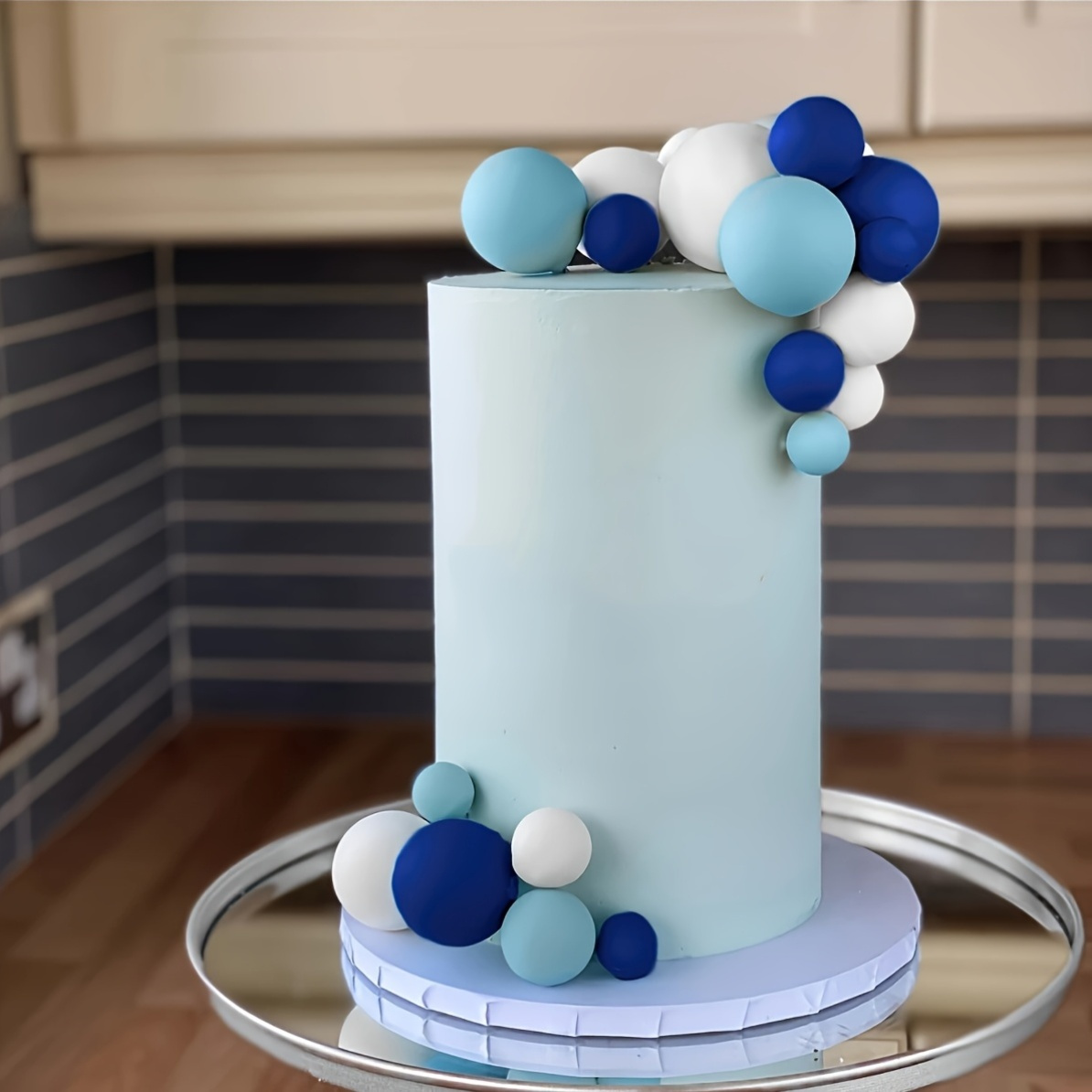 20 Stück Kuchen-Deko Mini-Ballons – 4 Größen (2–4 Cm), Hellblau | Für Geburtstag, Hochzeit, Jubiläum
