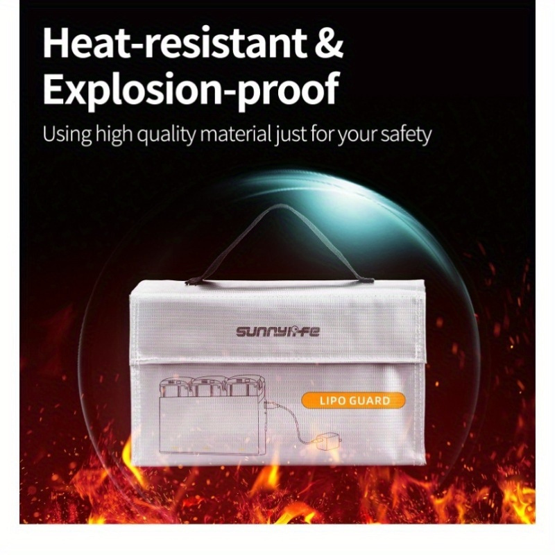 dji neo   2 mini 4k charging case explosionproof safety bag with lithium battery holder air 3s mini 3 4 pro compatible durable textile material secure storage for   accessories     sleek black case organized storage   carrying case Product details 2