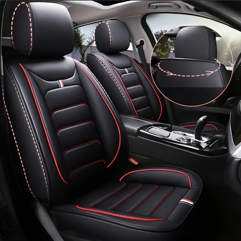 luxury universal   leather car seat covers that   no cleaning and are easy to  .   feature sponge padding for   protection, are scratch-resistant and durable, and have a   suitable for suvs and sedans.    -seat   seat covers are made of high-    leather, adjustable and breathable, ensuring     and   protection for universal car seat covers. 0