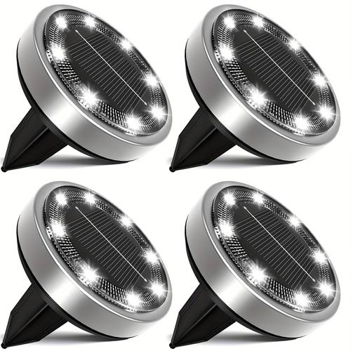 4 5 6 8 10 12 20pcs solar ground lights outdoor regular mini version ip44solar powered in ground lights garden backyard stairs deck swimming pool pathway driveway road flower bed auto off and on
