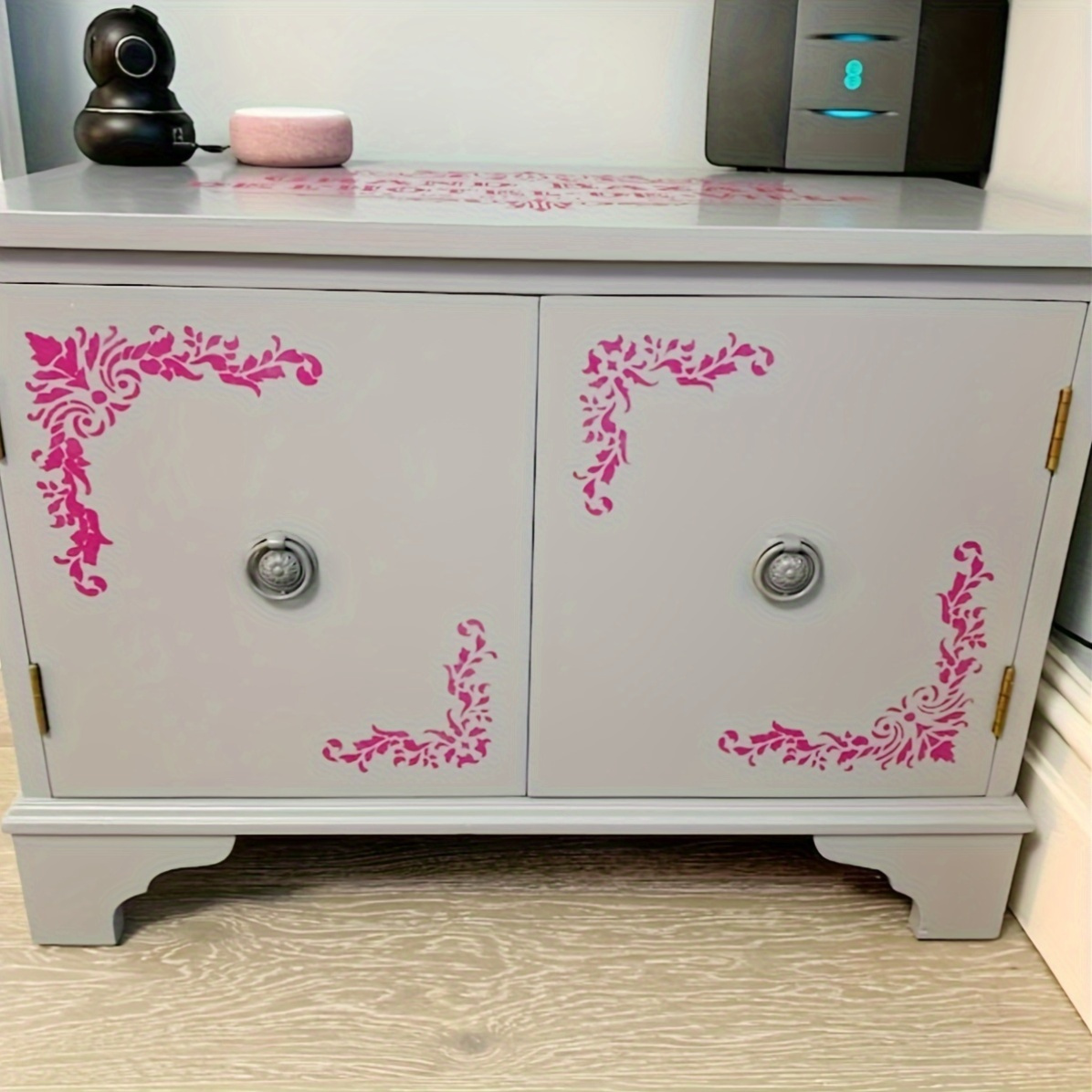 Stencil Plastica Riutilizzabile Bordo Fiore - Per Decorazione Fai Da Te - Foto 10