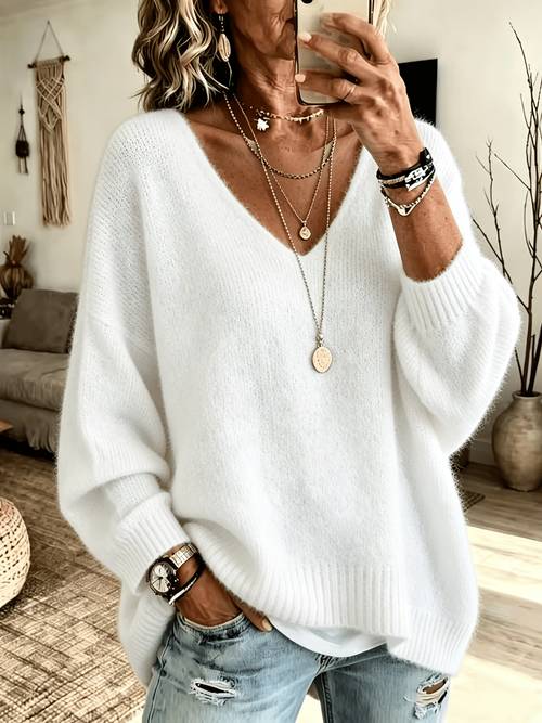 item picture plus size summer directional size womens autumn winter style elegant commuter v neck sweater women