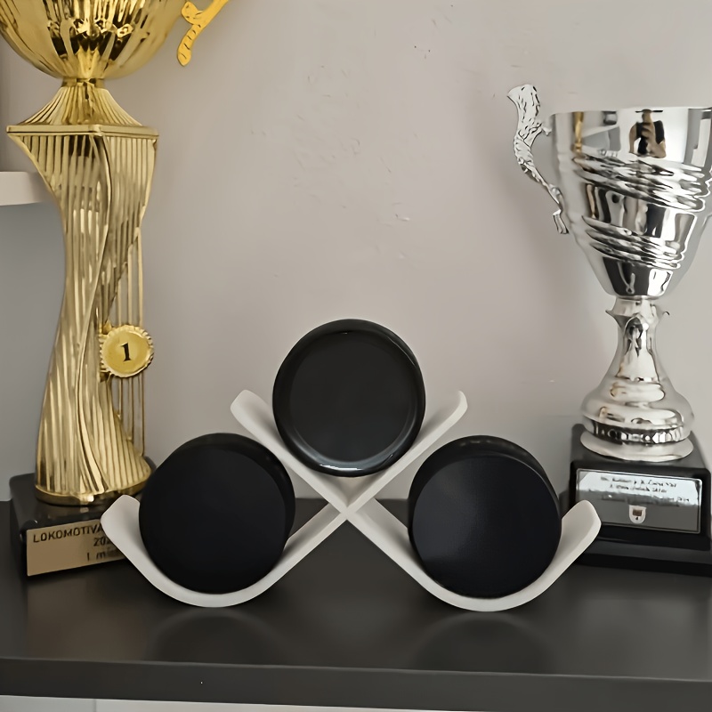 E-shop 2er-Set Hockey Puck Halter, Bietet Platz für 3 Hockey Pucks. Die Platzierung von Eishockey Pucks ist kreativ