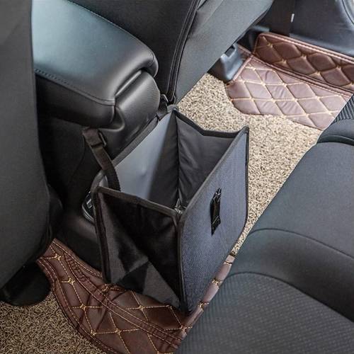 foldable trash can hanging leakproof storage bag with large capacity car interior additions