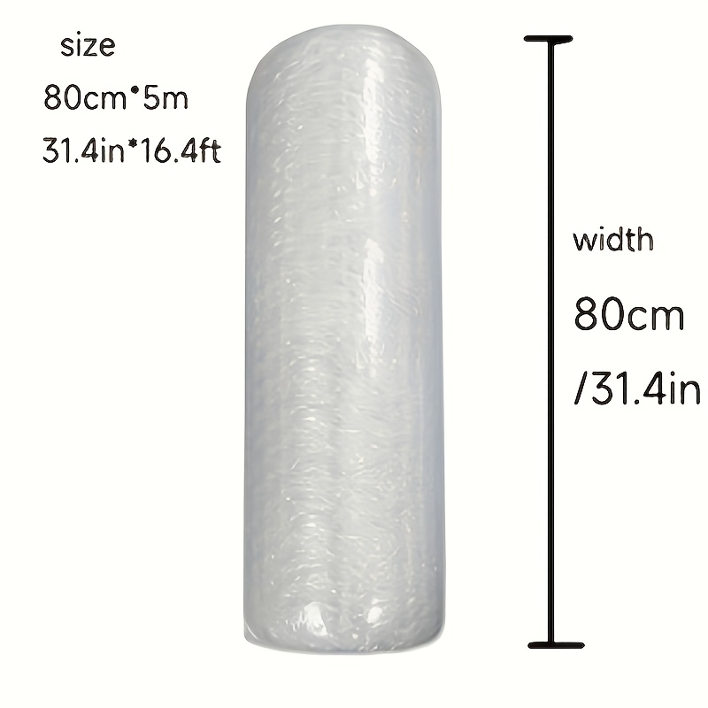 TEMU 1 Roll Of Bubble Wrap, Width Inches, Length 196.85 Inches, Suitable For Packaging, Transportation, Insulation, Delivery, Moving, And Various