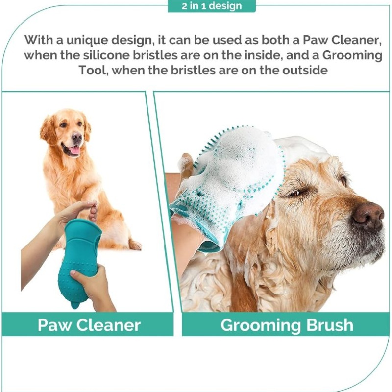 Paw Cleaner, Portable Dog Feet Washer, 2-In-1 Dog Foot Cleaner Brush Cup Soft Silicone Bristles Grooming, Pet Cleaning, Cleaner for Large Medium Small Dogs, Or Pet Paw Washer - Image 3