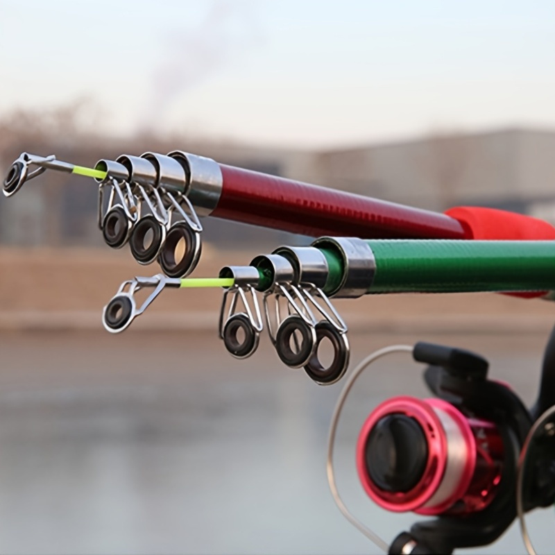 Fiberglass Fishing Rod - Portable 2-Piece Medium Action 65-Inch Pole with Size 20 Spinning Reel for Lake Fishing by Wakeman (Emerald Green) Fiberglass Fishing Rod \u2013 Portable Telescopic Pole with Size 20 Spinning  Reel | eBay