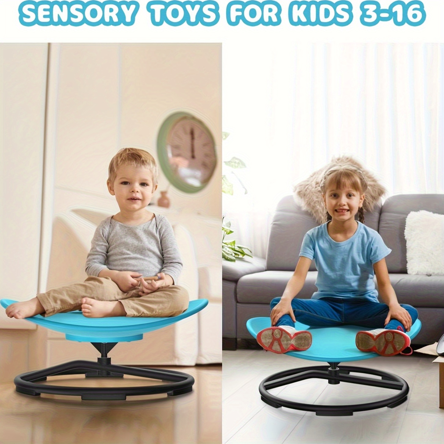 swivel chair for autistic children sensory chair for autistic children 360 degree swivel ergonomically designed to train body coordination no   non slip designed sensory swivel chair for children easter gift Product details 4