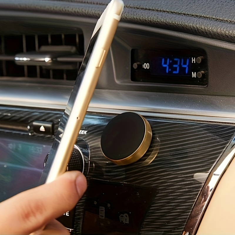 Soporte magnético para teléfono de coche de aleación de aluminio - Montaje de tablero mini multipropósito, soporte magnético   fácil de pegar para smartphones 2