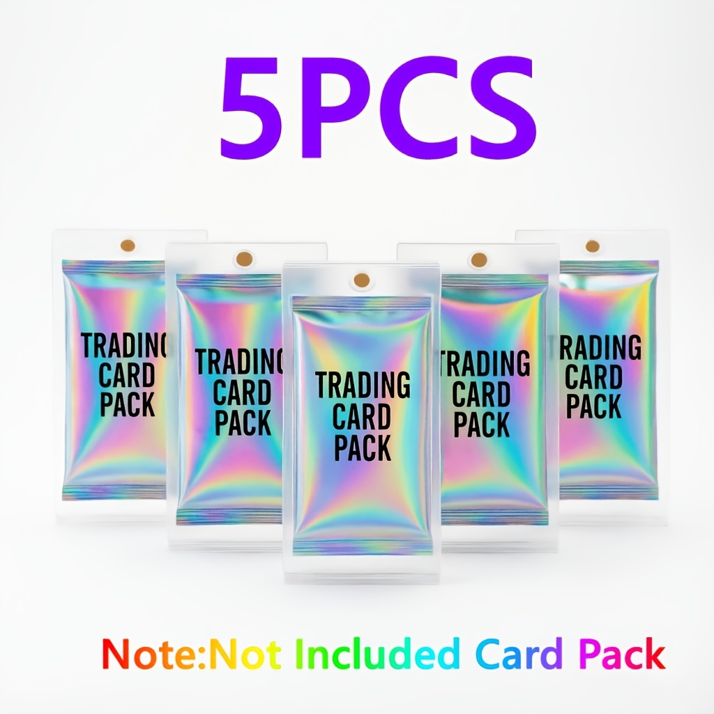 TEMU 5pcs/10pcs Sports Games Cartoon Cards Brick Magnetic Protection Shell Sealing Card Pack Sleeves, Transparent Clear Cards Box Card Special