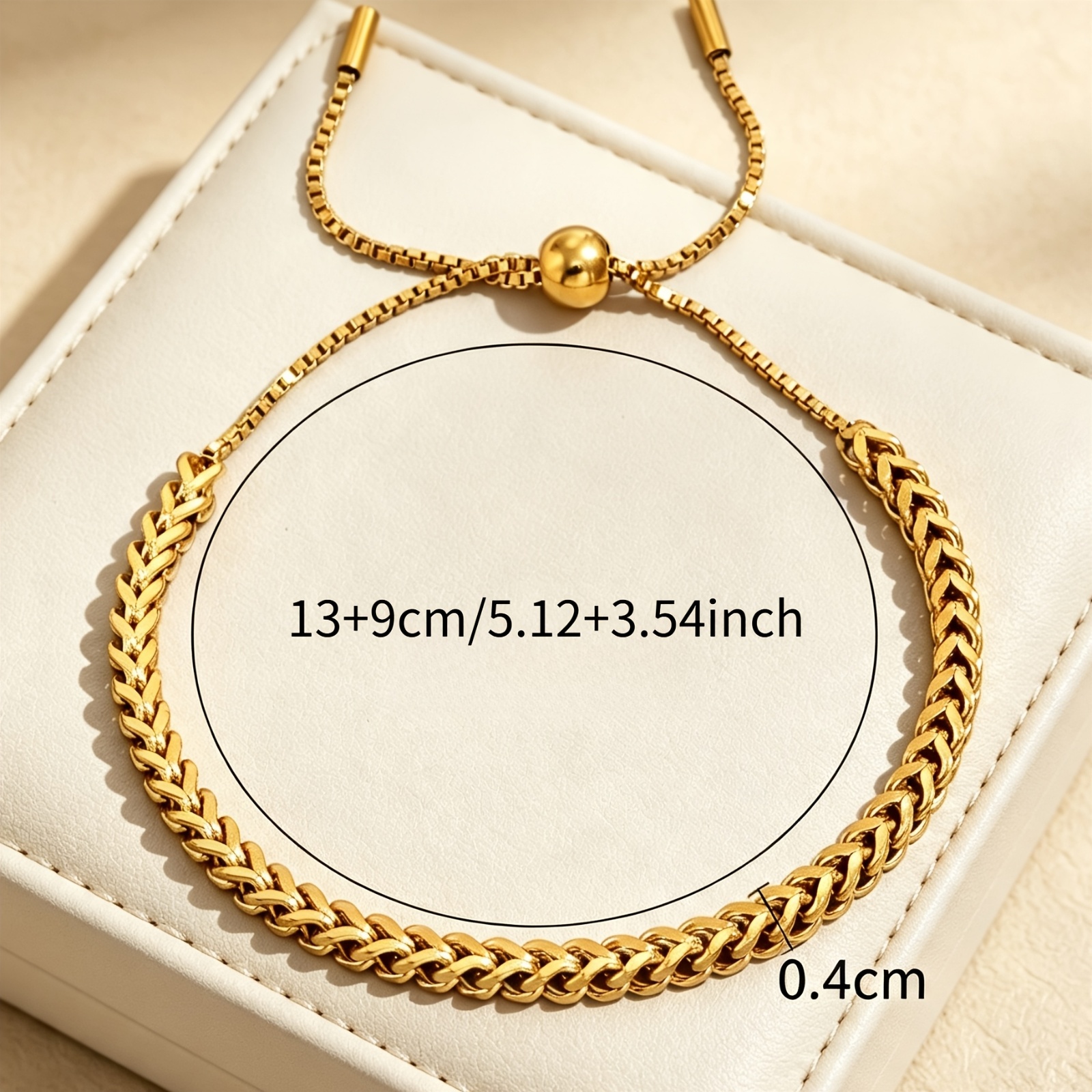 Women's Retractable Woven Stainless Steel Bracelet