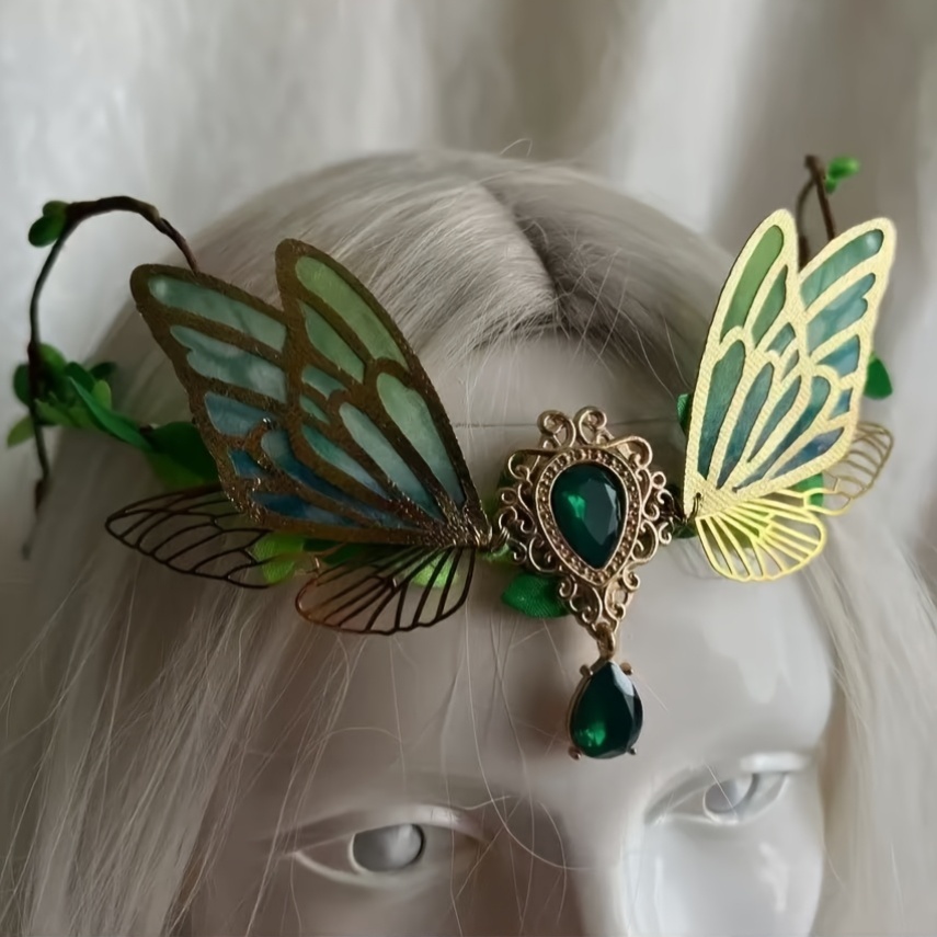 Fairy Bindi Ancient Style Hair Additions with Butterfly Design