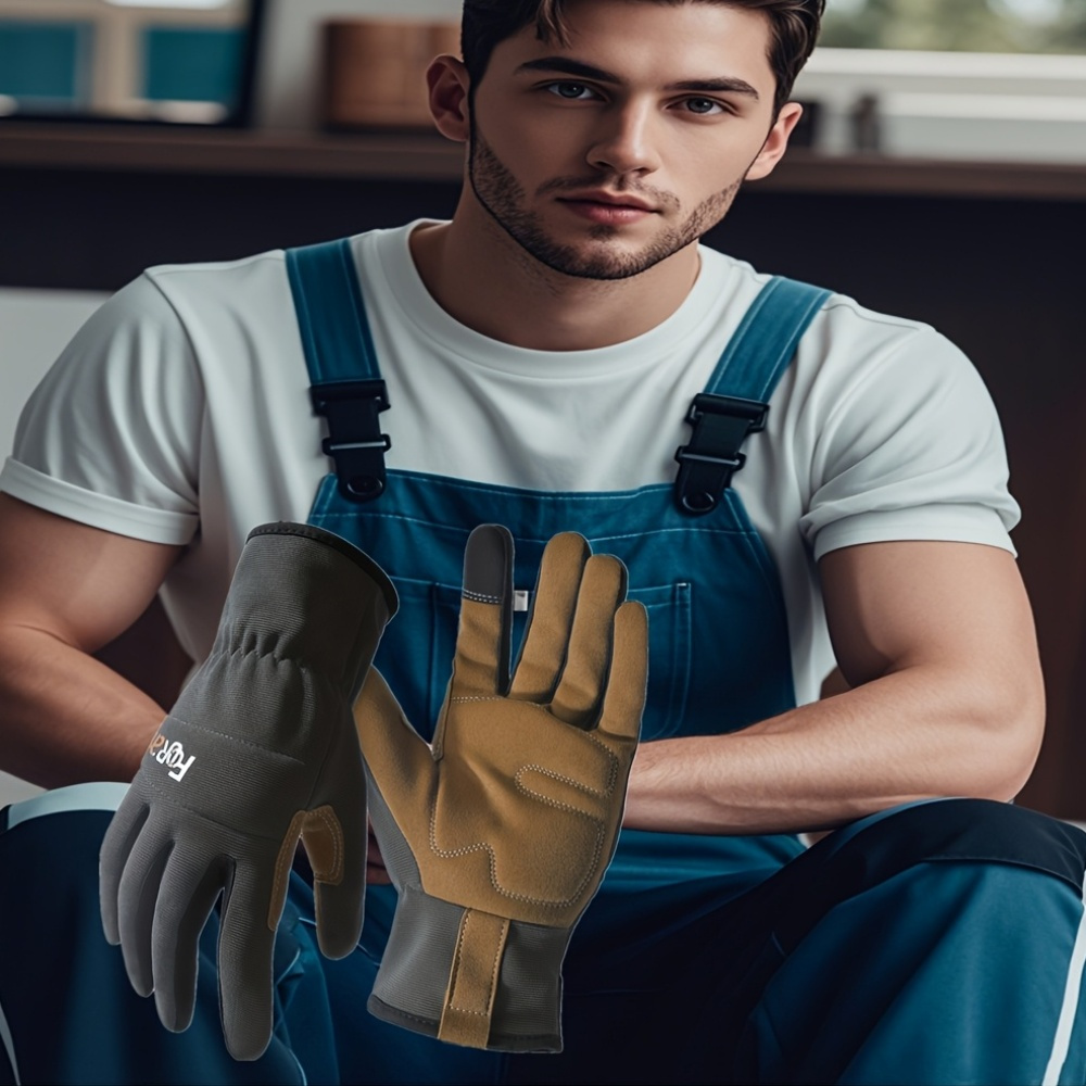 Outdoor Work Gloves with Touchscreen Capability