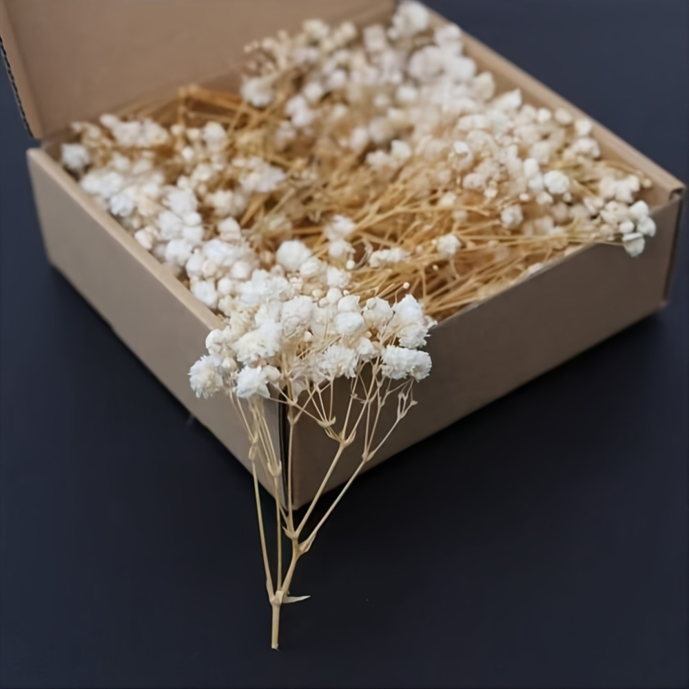 Image of . 150pcs, Beige Artificial Flowers, Starry , , Home Decoration Floral Arrangement, Gift Box Filler, Wedding Party Photography Props, Bohemian Match, No Watering Needed, Long-lasting Bloom