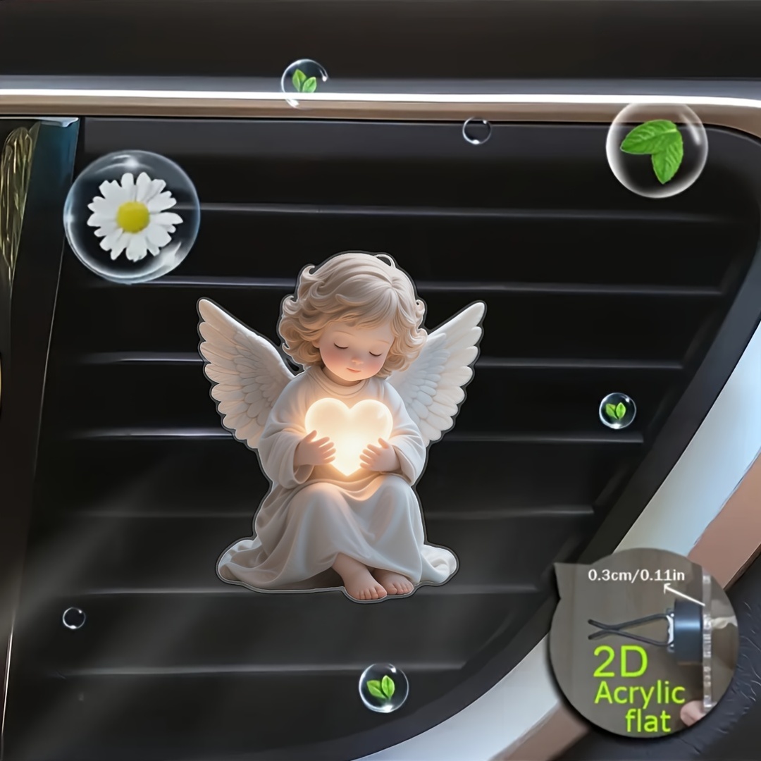 2D Flat, 2pcs with love angel