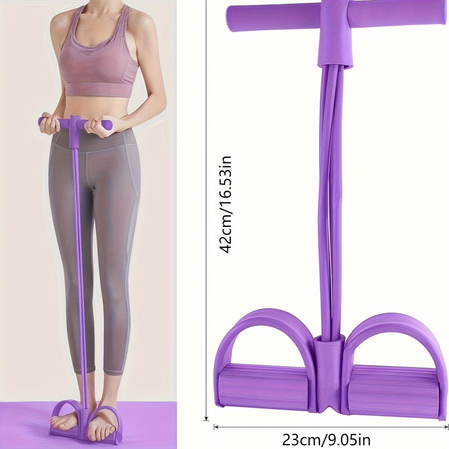 Syiyunran Corde De Tension Multifonctionnelle – Lot De 3 Bandes Élastiques En Silicone, Violet, Pour Musculation, Étirements Et Pilates