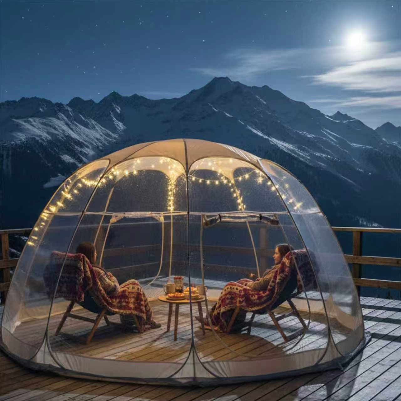 bubble tent   up outdoor gazebo transparent dome camping screen   rain shelter   for date nights ideal for outdoor use suitable for lawns   parks and more   string lights