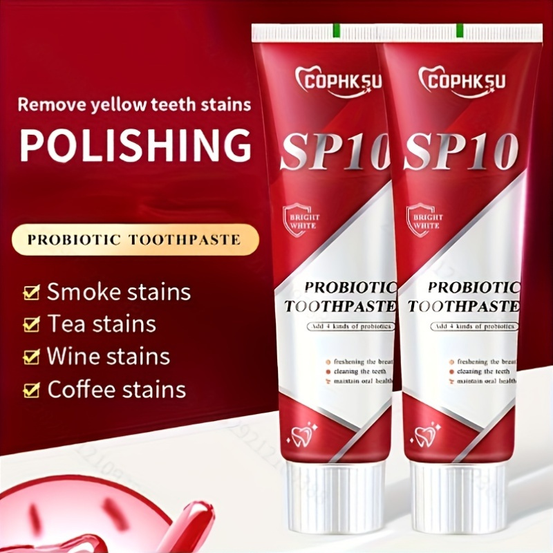 SP10 Probiotic Toothpaste: Brighten Your Smile, Reduce Stains, And Promote Oral Health