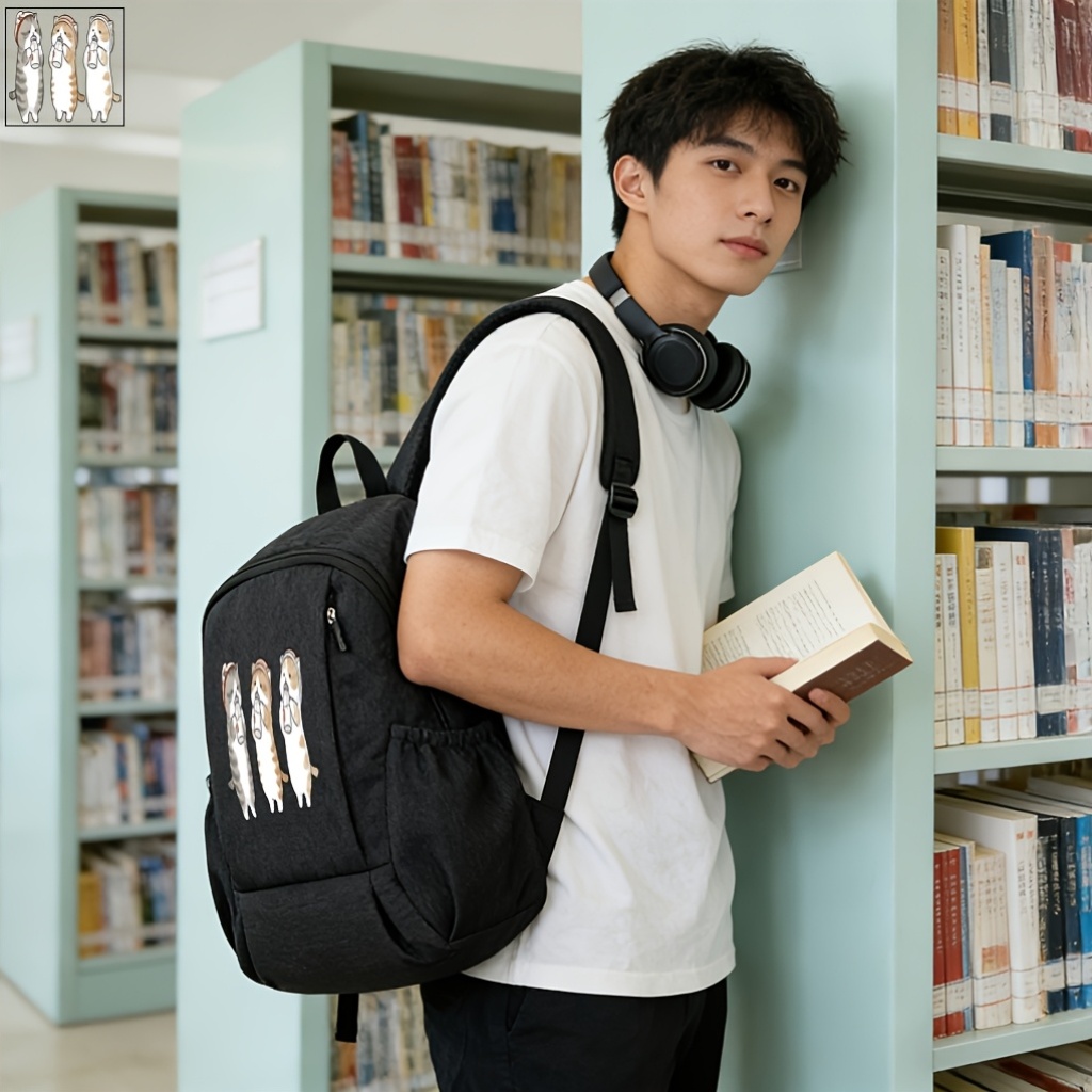패션 백팩, 캐주얼 데일리 가방, 여행용 대용량 비즈니스 가방, 소재, 조절 가능한 어깨 스트랩, 지퍼 잠금, 통근 백팩, 캐주얼 백팩, 랙스백, 직장, 여행, 하이킹, 러닝에 적합