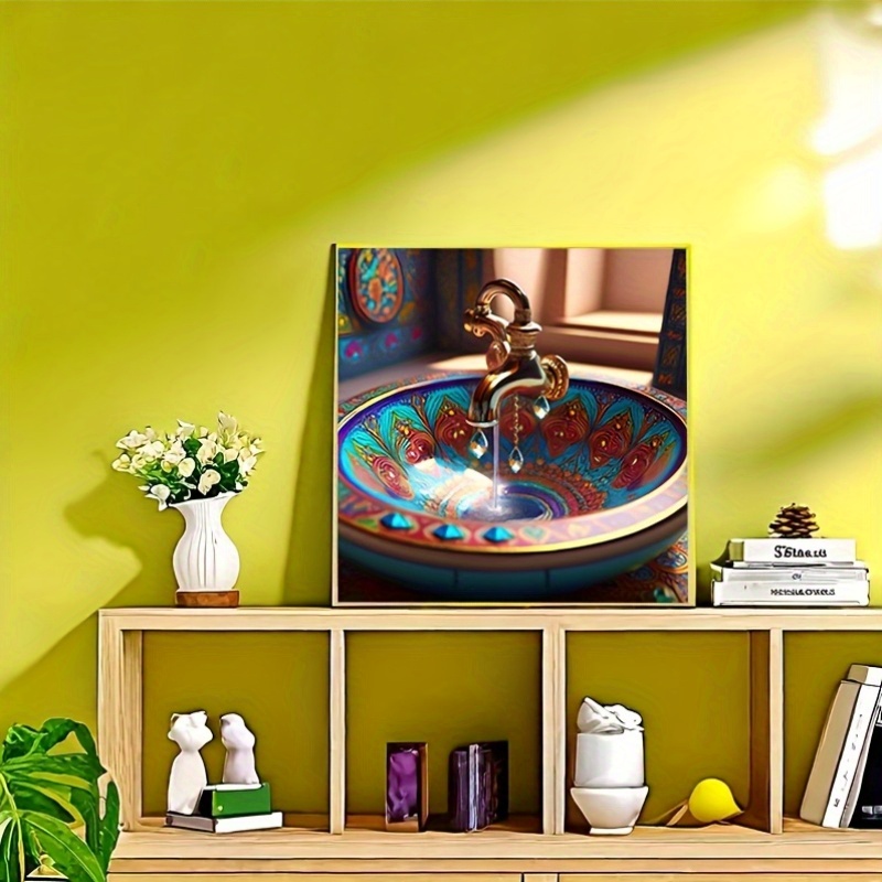 A Set of Rimless, Colorful, And Decorative Bathroom Sinks, Perfect As a Gift for *. * in Sizes Ranging from 7.87 to 80.01 cm, It * a Drill Pen, Tray, And *. * Size (19.99 cm) Serves As a Stress-Relief Gift for Colleagues to Enjoy During *; The Medium Size (40.01 cm) Is a Thoughtful Wall Gift for *, Symbolizing Their *; And * Size