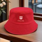 england 2 white print bucket hat lightweight breathable polyester fisherman sun hat with for outdoor sports road trips and music festivals outdoor sports bucket hat breathable fabric