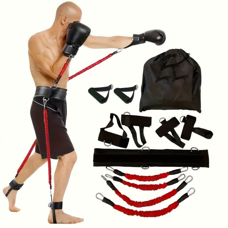 12pcs Heavy Duty MMA Boxing Bands Set KG Latex Training Straps  for Full Body Workout, Strength/Speed/Agility Suitable for Taekwondo,