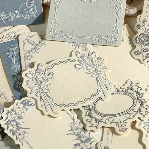 retro lace embossed cow paper notes 30 pages floral for scrapbooking and journaling with textured non craft paper