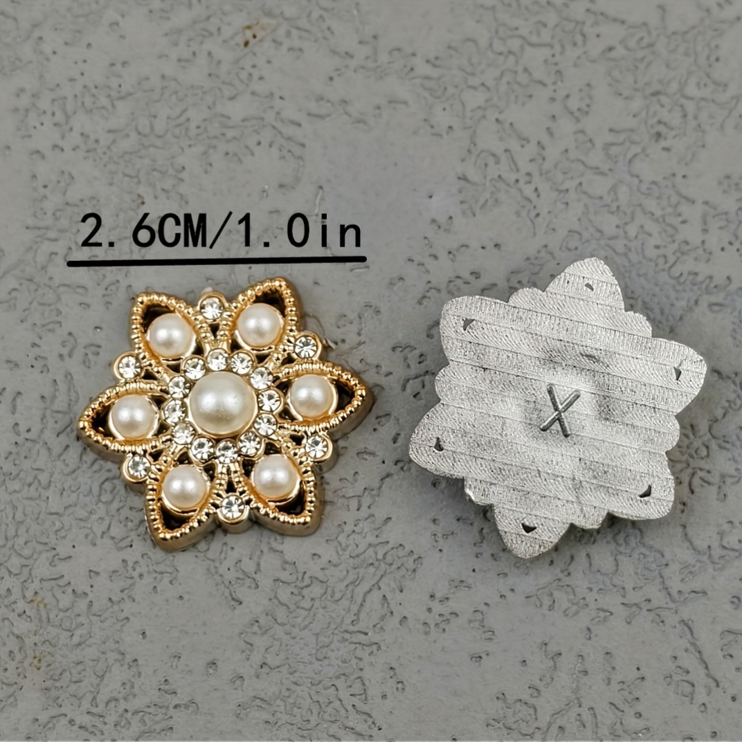 25pcs Acrylic Patches - Flower and Hexagon Shapes