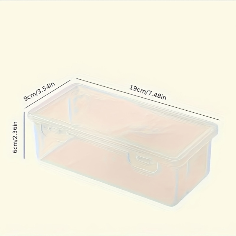 4pcs Large Transparent PP Storage Boxes with Lids, Suitable for Pens, Pencils, Markers, Crafts - Office and School Supplies Organizer, School Supplies Storage, Transparent Design, Secure Lid Feature