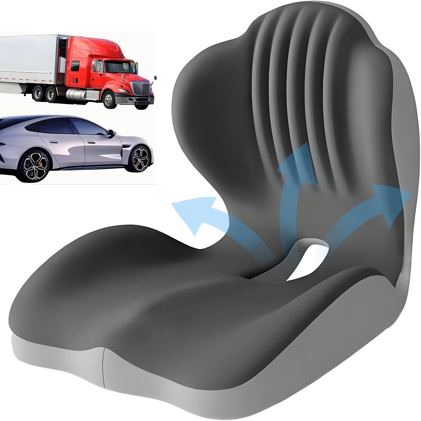 seat cushion for long sitting hip lumbar support pillow ergonomic memory foam high strength back support breathable for home office study living room car work daily use back support for work chair car seat cushion moms day gifts