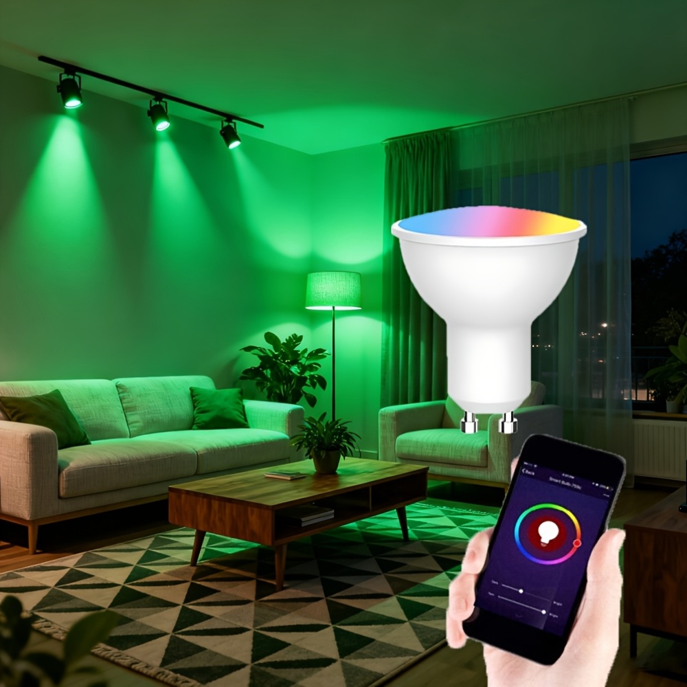 6pcs GU10 WiFi Smart Bulb with Color Changing Features