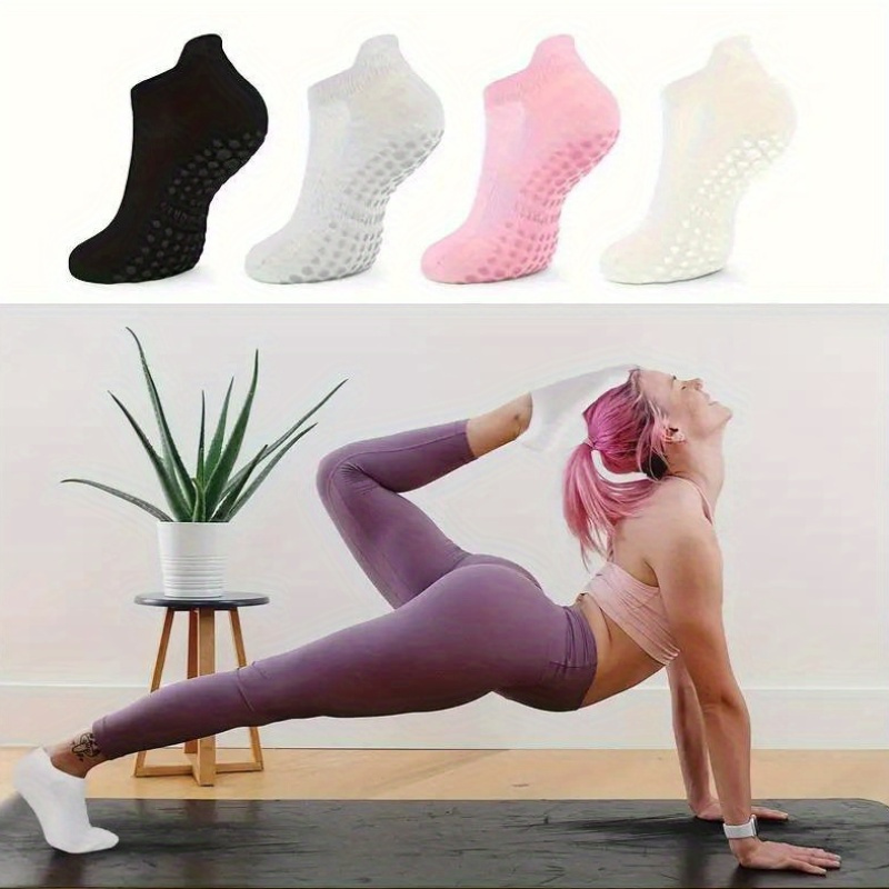 pairs womens non slip yoga socks breathable comfortable Temu