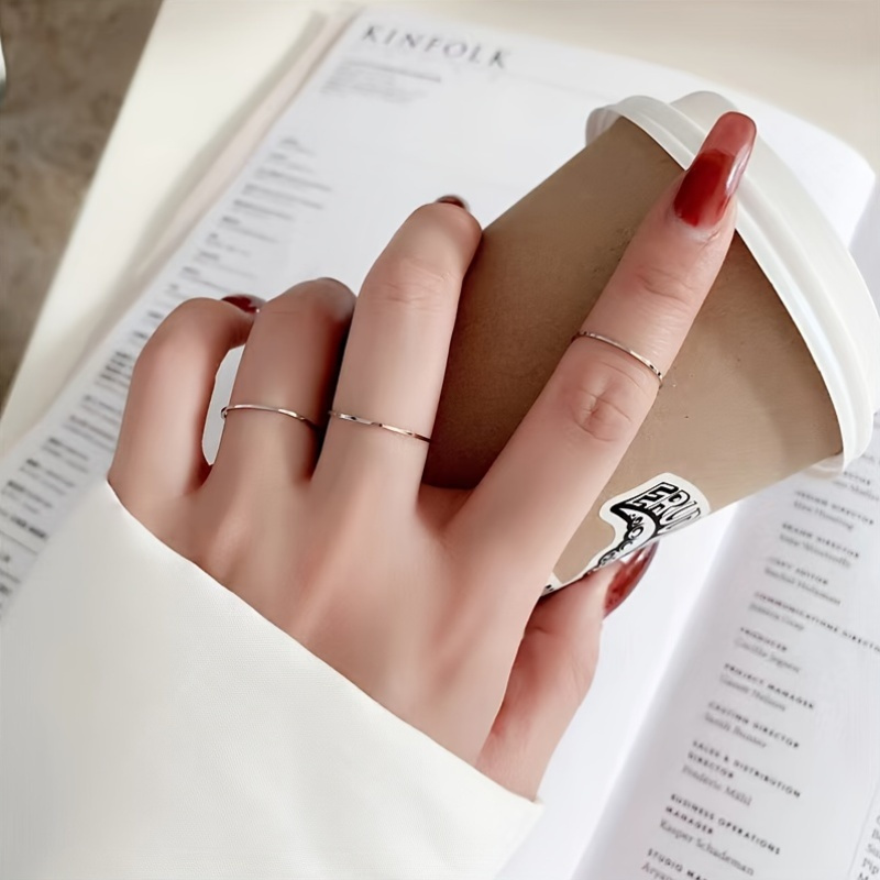 Everlastingly Titanium Steel Women'S Joint Ring